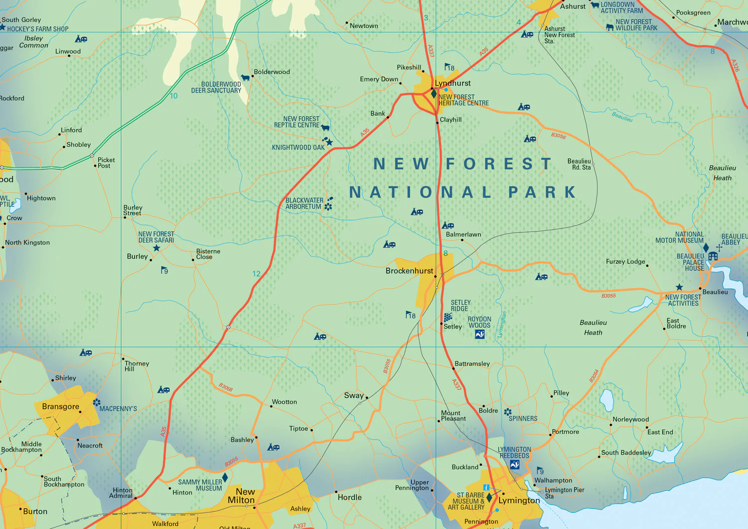 New Forest National Park Pocket Map: The perfect guide to explore this area of outstanding natural beauty - Image 3