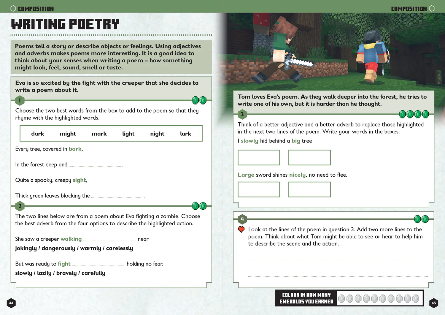 Minecraft Education - Minecraft English Ages 6-7: Official Workbook - Image 3