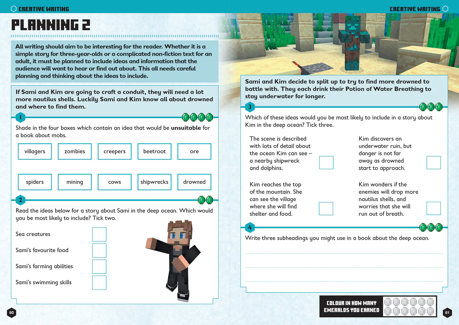 Minecraft Education - Minecraft English Ages 8-9: Official Workbook - Image 3