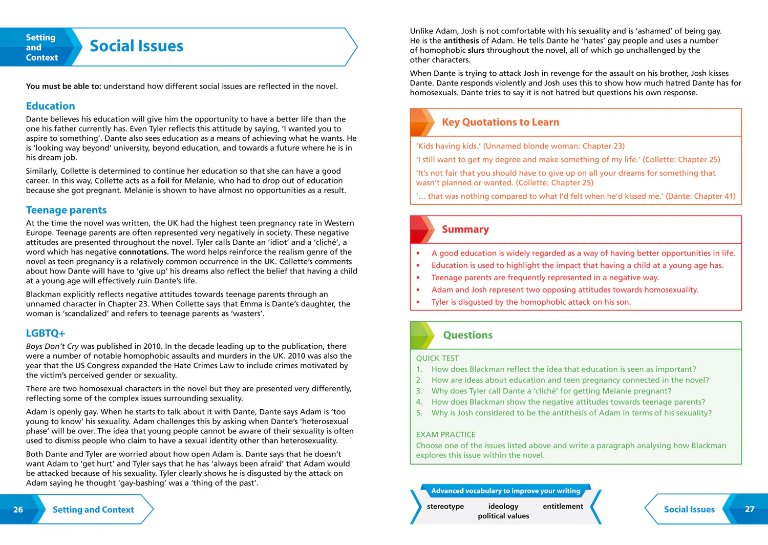Collins GCSE Grade 9-1 SNAP Revision - Boys Don’t Cry Edexcel GCSE 9-1 English Literature Text Guide: Ideal for the 2026 and 2027 exams - Image 3