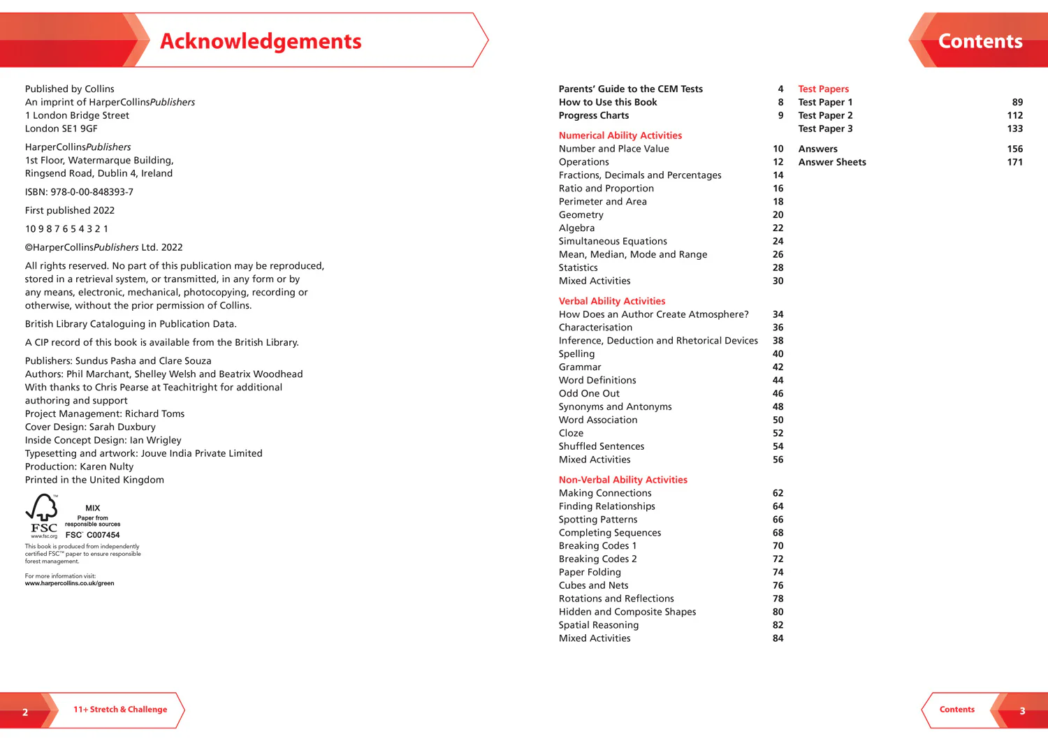 Collins 11+ - 11+ Stretch and Challenge Activities and Tests: For the 2026 CEM Tests - Image 2