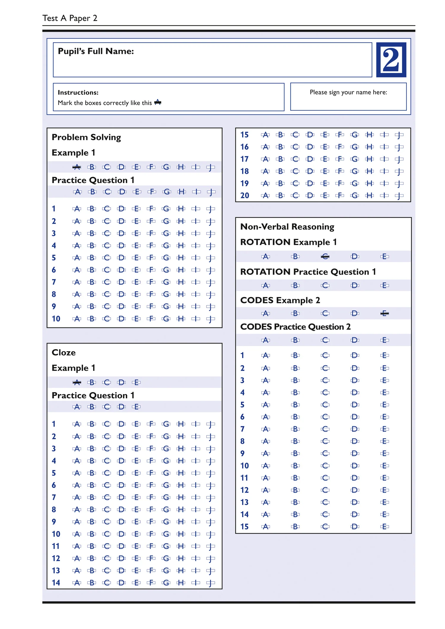 Collins 11+ - 11+ Verbal Reasoning, Non-Verbal Reasoning, English & Maths Practice Papers Book 2 (Bumper Book with 4 sets of tests): For the 2026 CEM Tests - Image 7