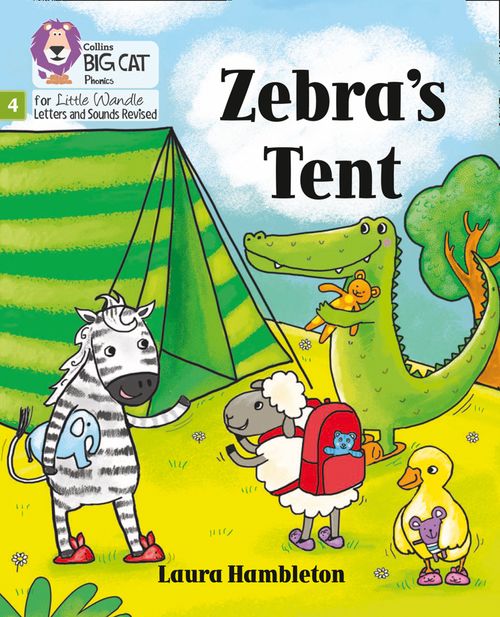Big Cat Phonics for Little Wandle Letters and Sounds Revised - Zebra's Tent: Phase 4 Set 2