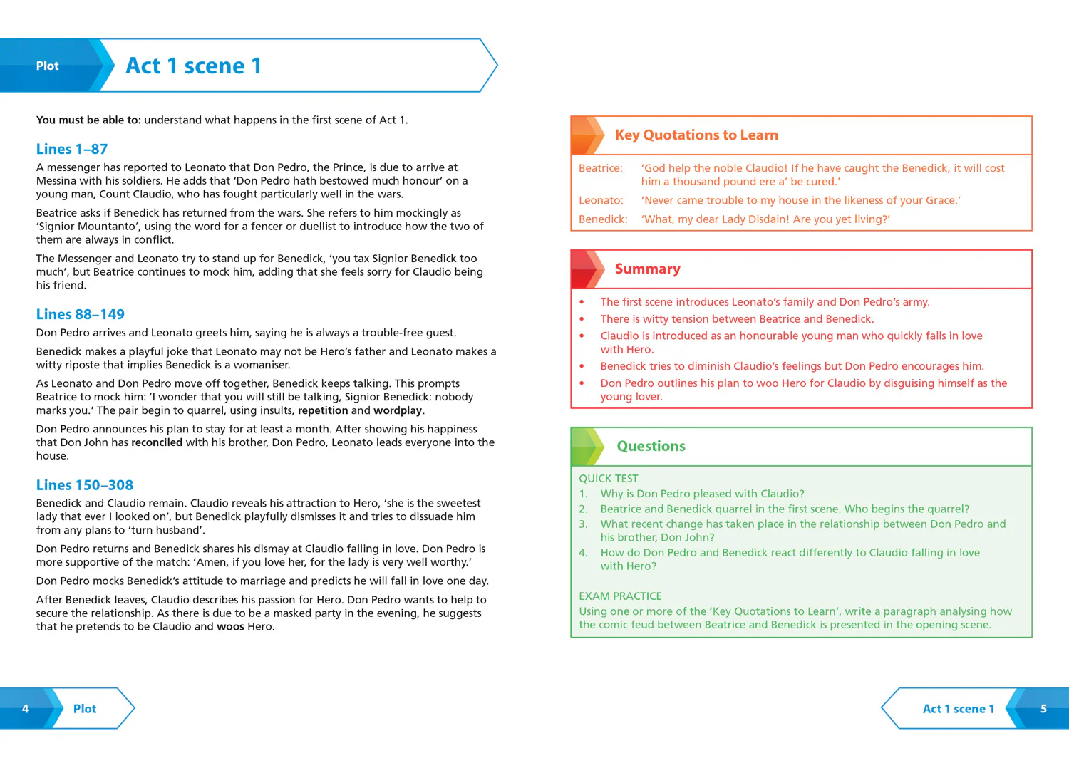 Collins GCSE Grade 9-1 SNAP Revision - Much Ado About Nothing AQA GCSE 9-1 English Literature Text Guide: Ideal for the 2026 and 2027 exams - Image 3
