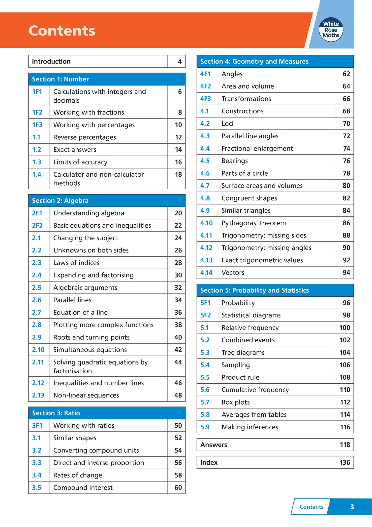 White Rose Maths - AQA GCSE 9-1 Revision Guide: Aiming for Grade 5/6: Ideal for the 2026 and 2027 exams - Image 2