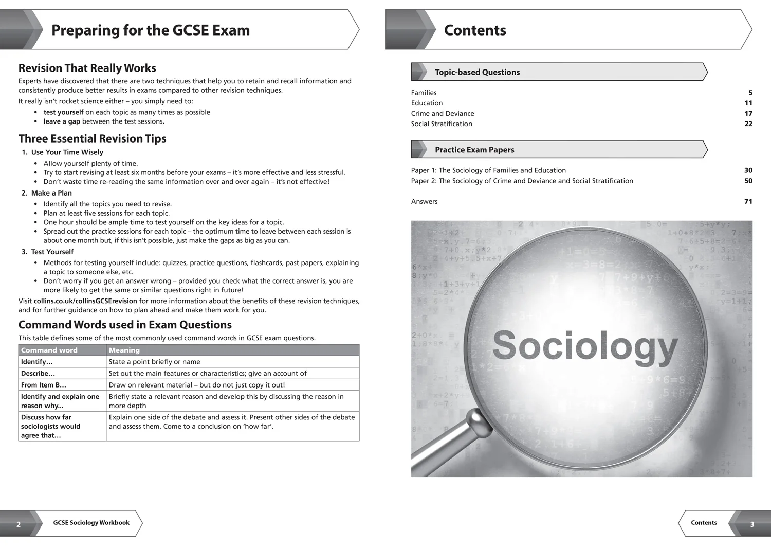 Collins GCSE Grade 9-1 Revision - AQA GCSE 9-1 Sociology Workbook: Ideal for the 2026 and 2027 exams (Second edition) - Image 2