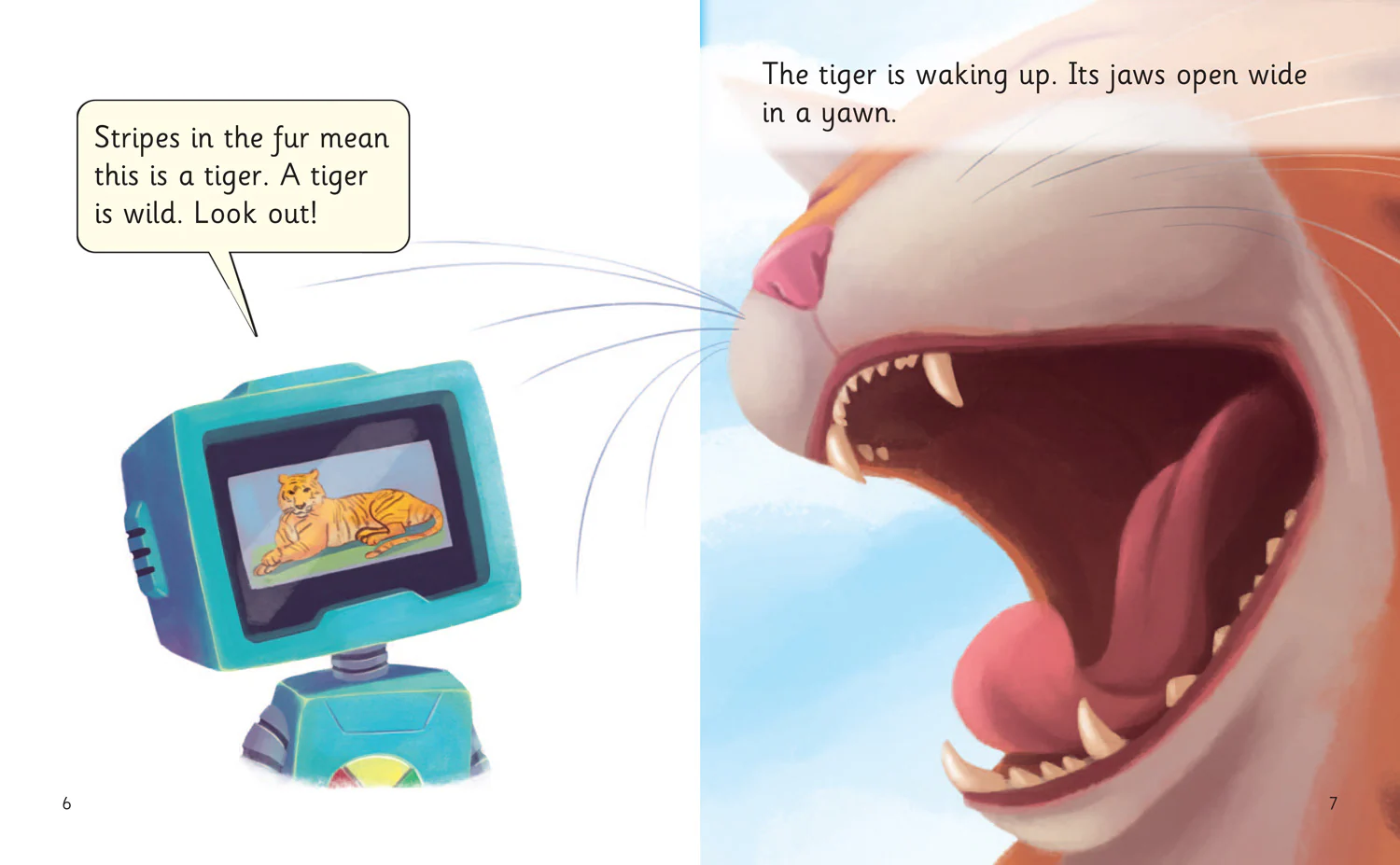 Big Cat Phonics for Little Wandle Letters and Sounds Revised - The Robot Meets a Tiger: Phase 5 Set 2 - Image 2