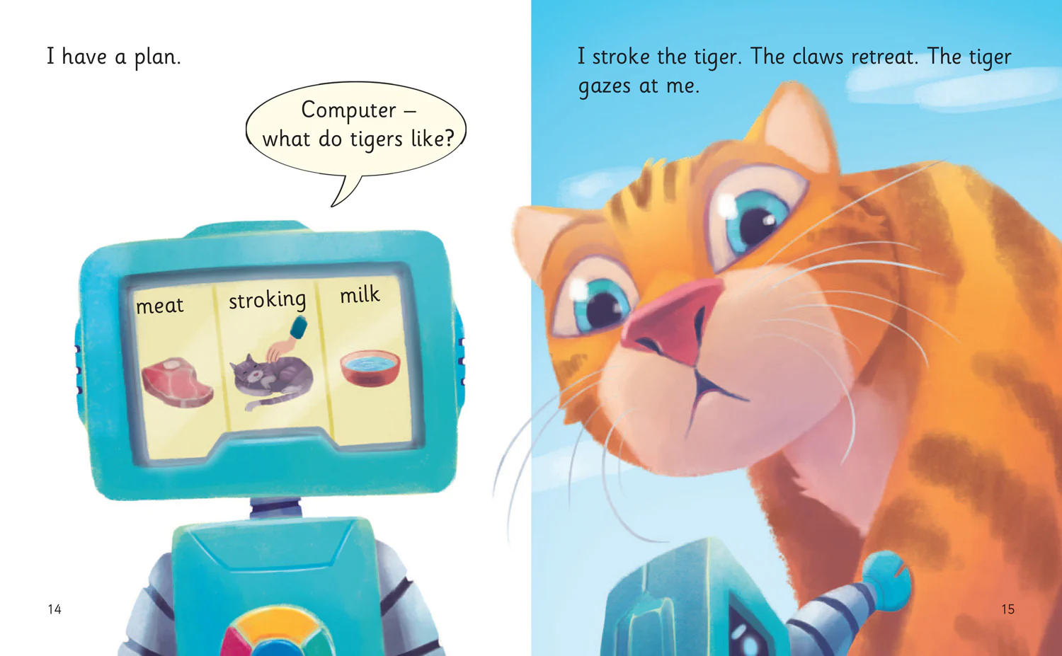 Big Cat Phonics for Little Wandle Letters and Sounds Revised - The Robot Meets a Tiger: Phase 5 Set 2 - Image 4