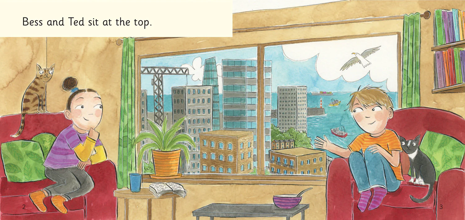 Big Cat Phonics for Little Wandle Letters and Sounds Revised - At the Top: Phase 2 Set 4 - Image 2