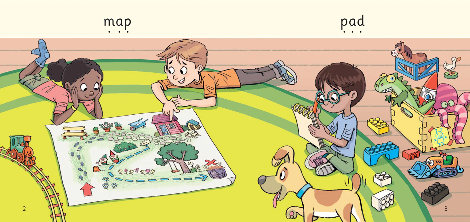 Big Cat Phonics for Little Wandle Letters and Sounds Revised - A map!: Phase 2 Set 2 Blending practice