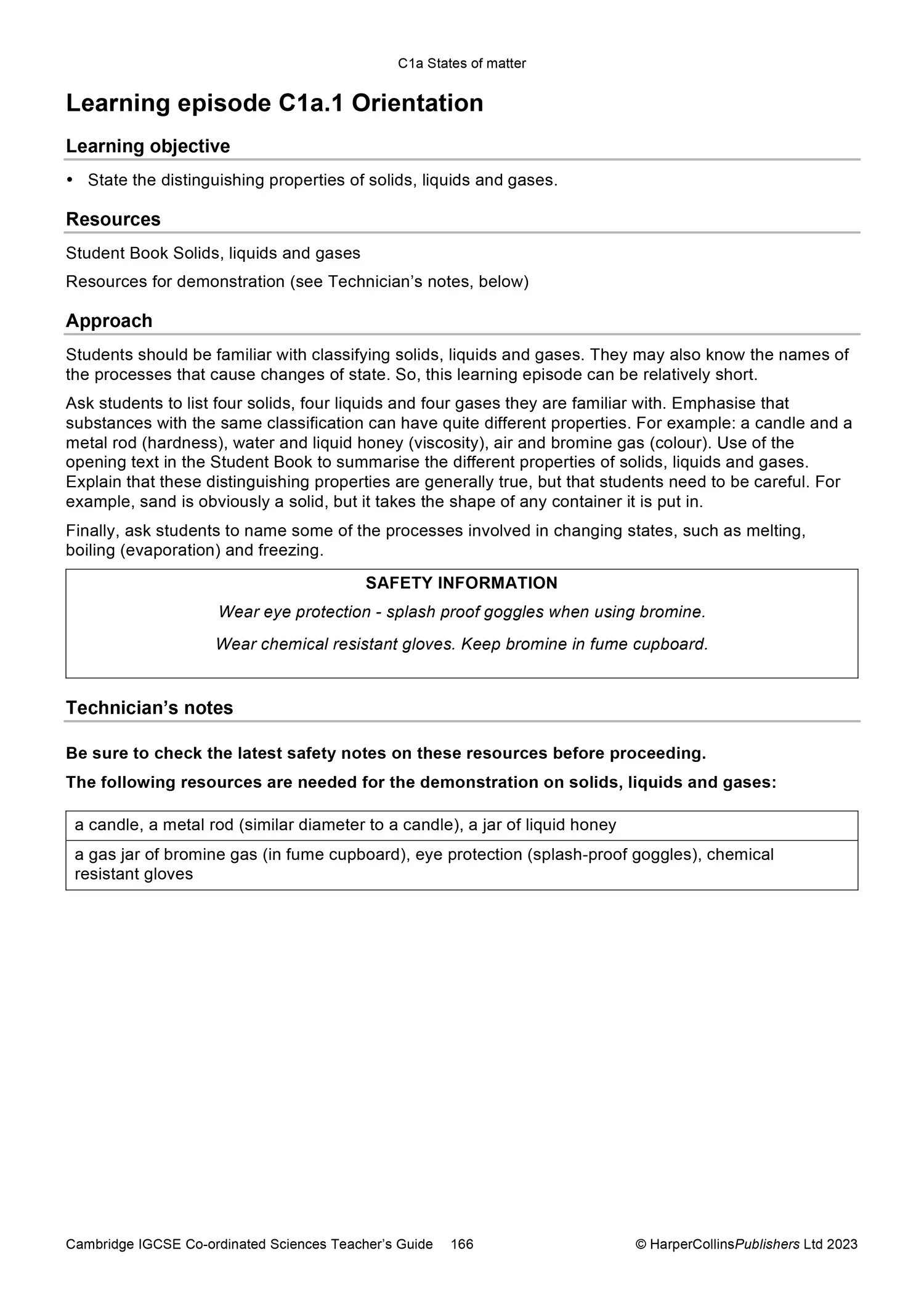 Collins Cambridge IGCSE™ - Cambridge IGCSE™ Co-ordinated Sciences Teacher Guide: (Second edition) - Image 112