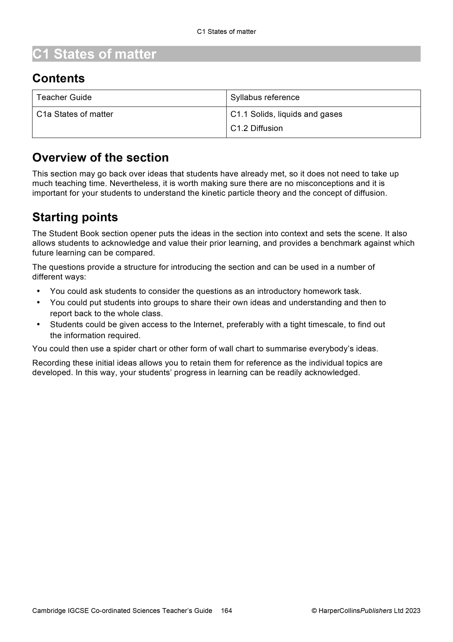 Collins Cambridge IGCSE™ - Cambridge IGCSE™ Co-ordinated Sciences Teacher Guide: (Second edition) - Image 40