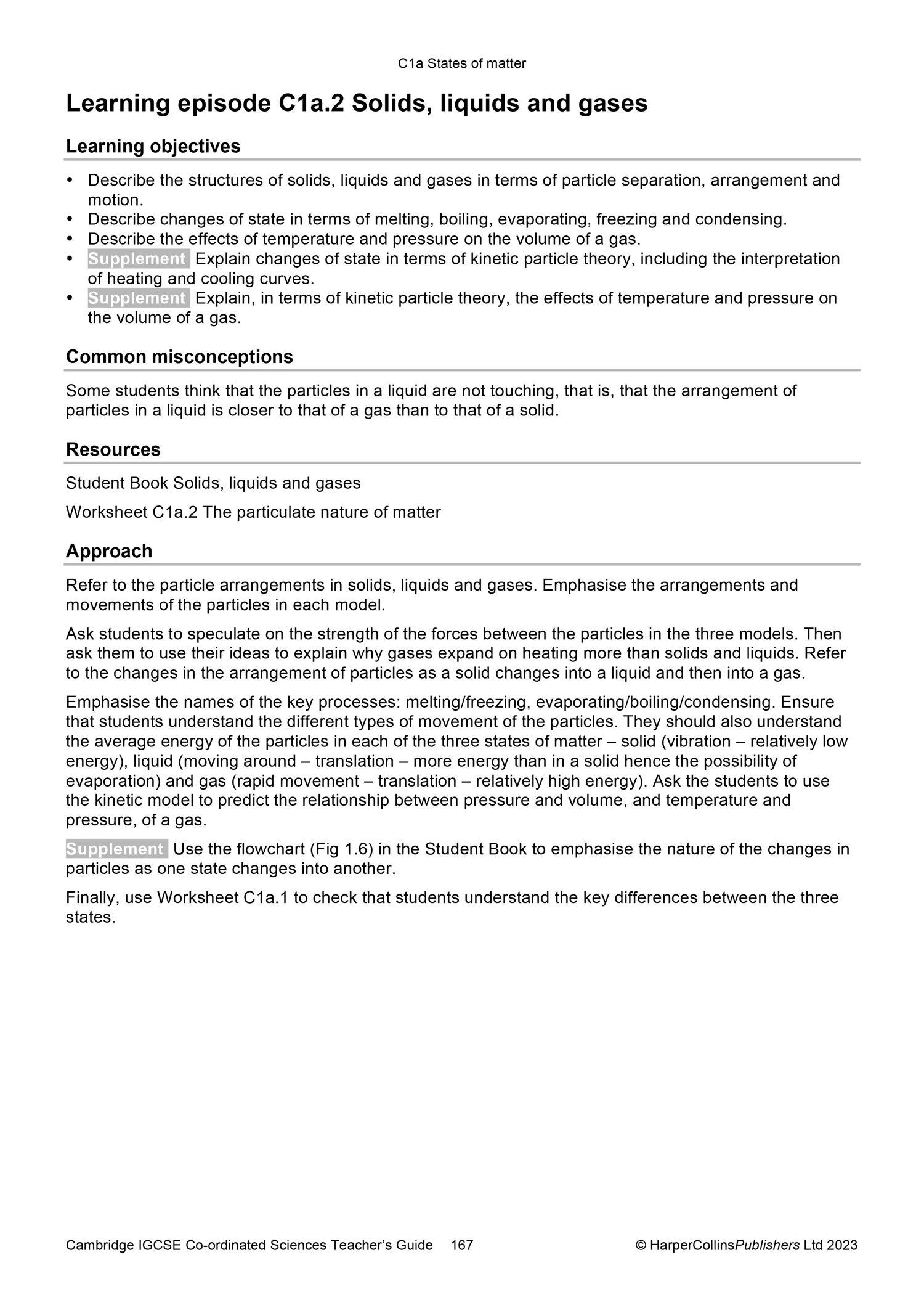Collins Cambridge IGCSE™ - Cambridge IGCSE™ Co-ordinated Sciences Teacher Guide: (Second edition) - Image 85