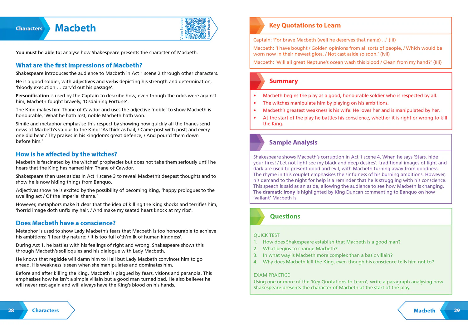 Collins GCSE Grade 9-1 SNAP Revision - Macbeth: AQA GCSE 9-1 English Literature Text Guide: Ideal for the 2026 and 2027 exams - Image 4