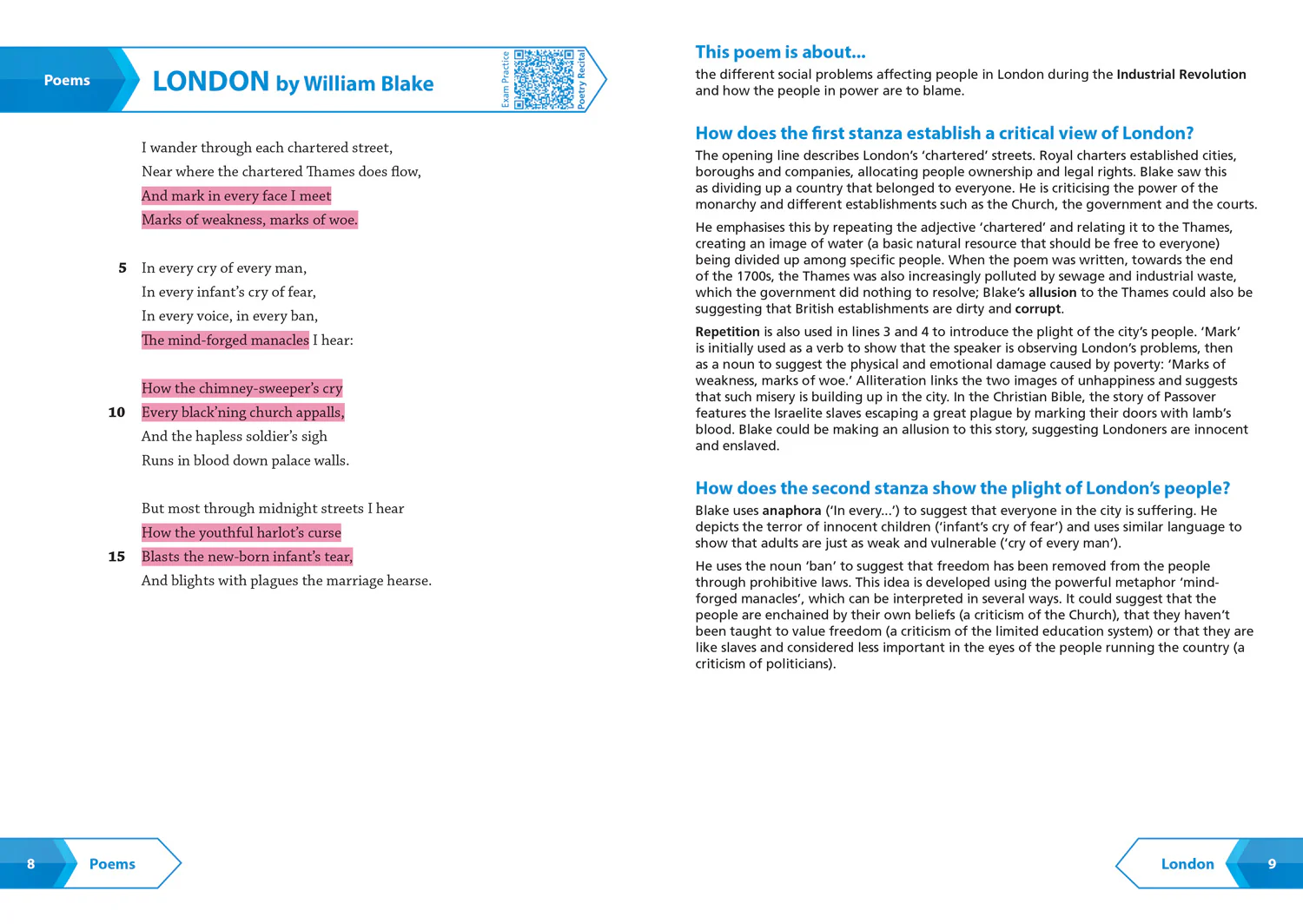 Collins GCSE Grade 9-1 SNAP Revision - AQA Poetry Anthology Power and Conflict Revision Guide: Ideal for the 2026 and 2027 exams - Image 3