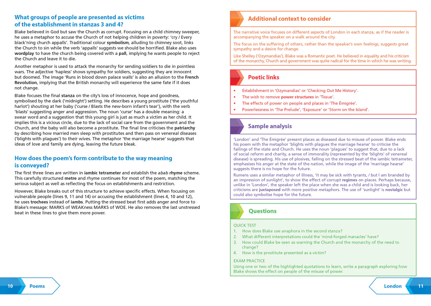 Collins GCSE Grade 9-1 SNAP Revision - AQA Poetry Anthology Power and Conflict Revision Guide: Ideal for the 2026 and 2027 exams - Image 4