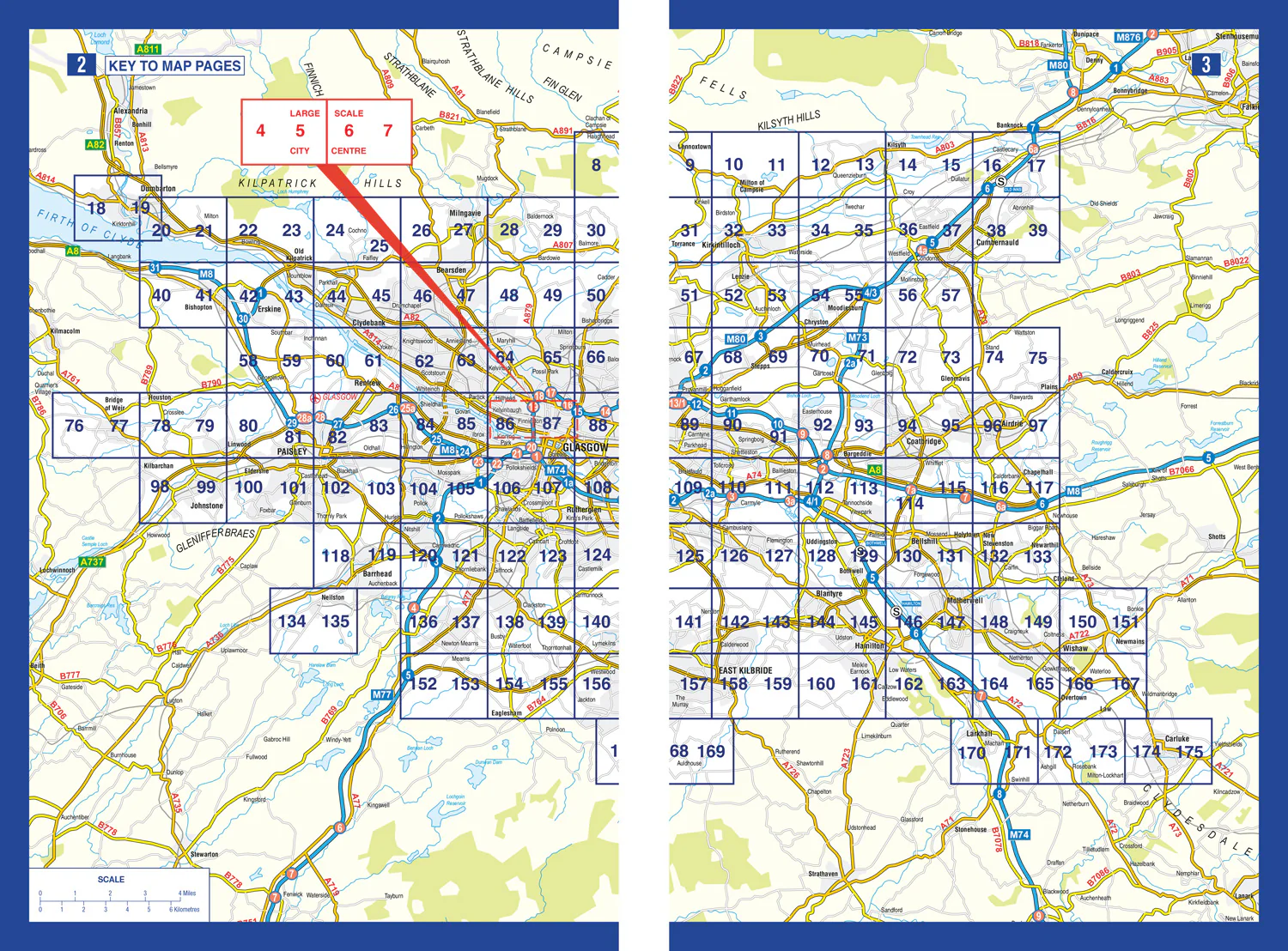 Greater Glasgow A-Z Street Atlas: Navigate your way around Glasgow with ease using trusted mapping (Seventh edition) - Image 2