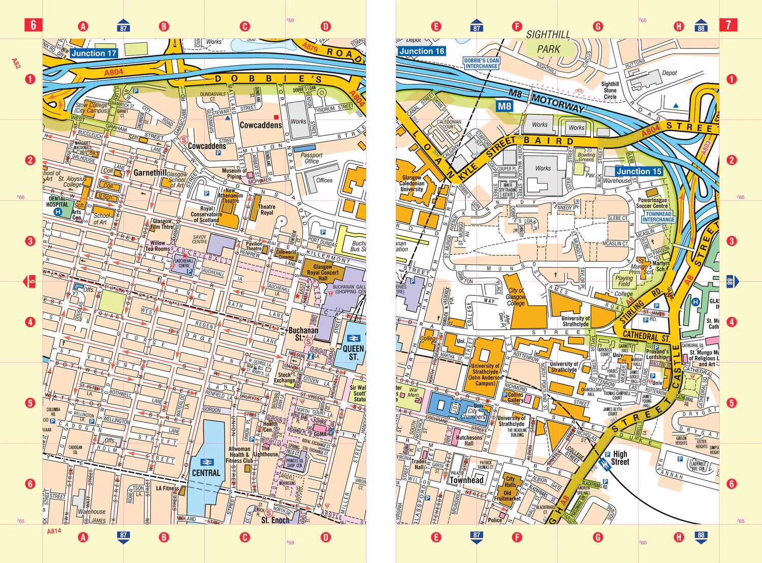 Greater Glasgow A-Z Street Atlas: Navigate your way around Glasgow with ease using trusted mapping (Seventh edition) - Image 3