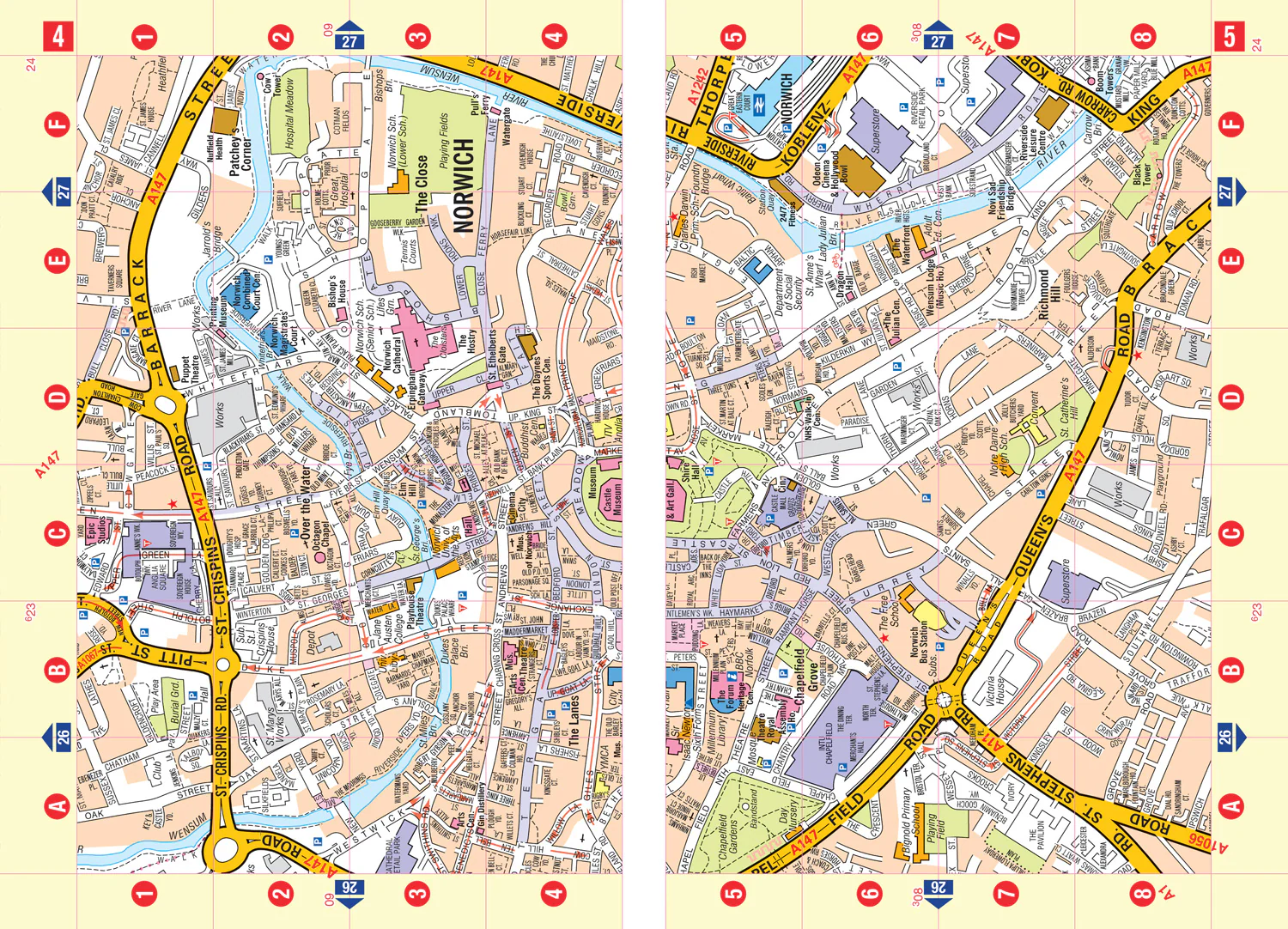 Norwich A-Z Street Atlas: Navigate your way around Norwich with ease using trusted mapping (Tenth edition) - Image 3