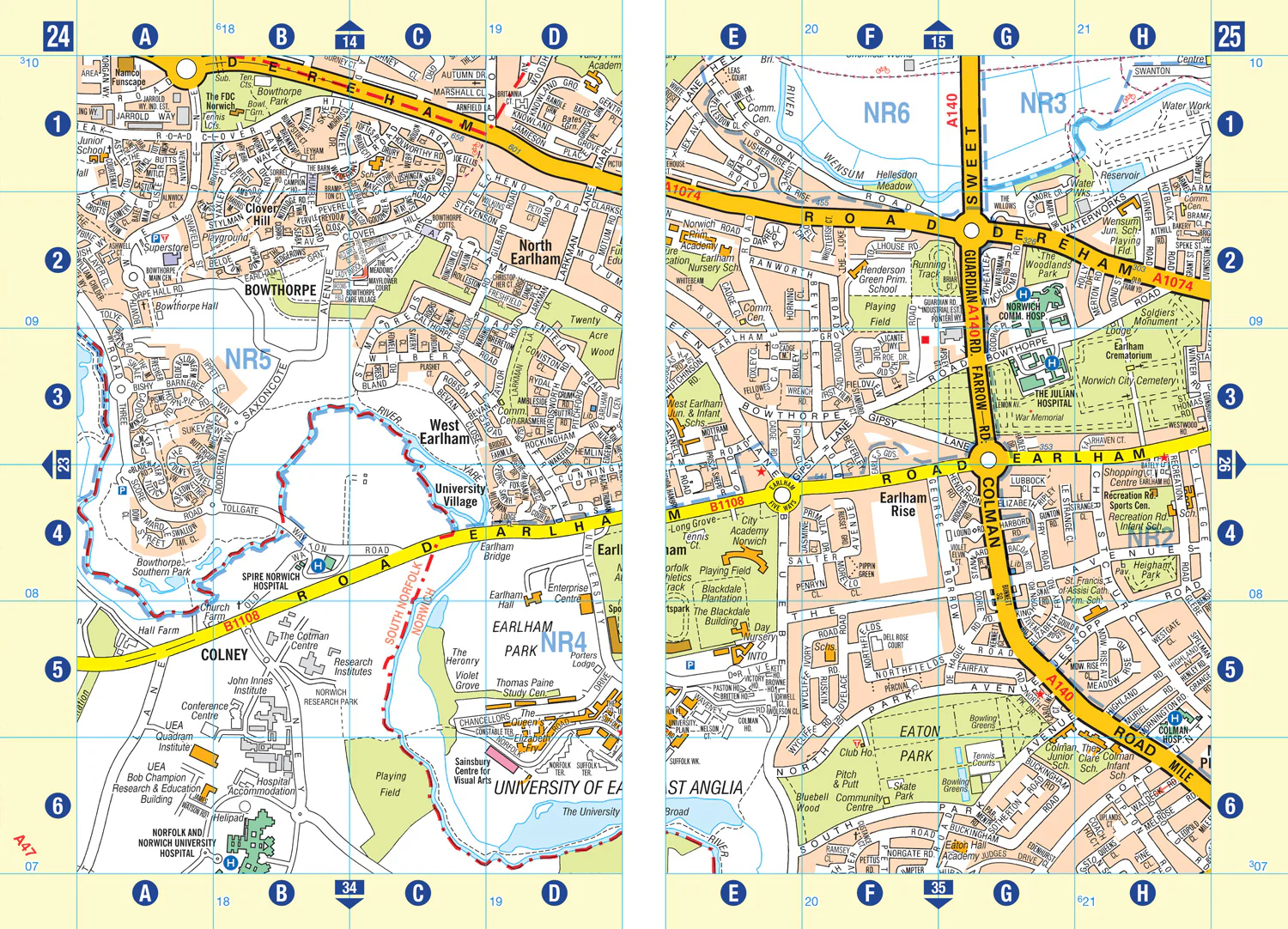 Norwich A-Z Street Atlas: Navigate your way around Norwich with ease using trusted mapping (Tenth edition) - Image 4