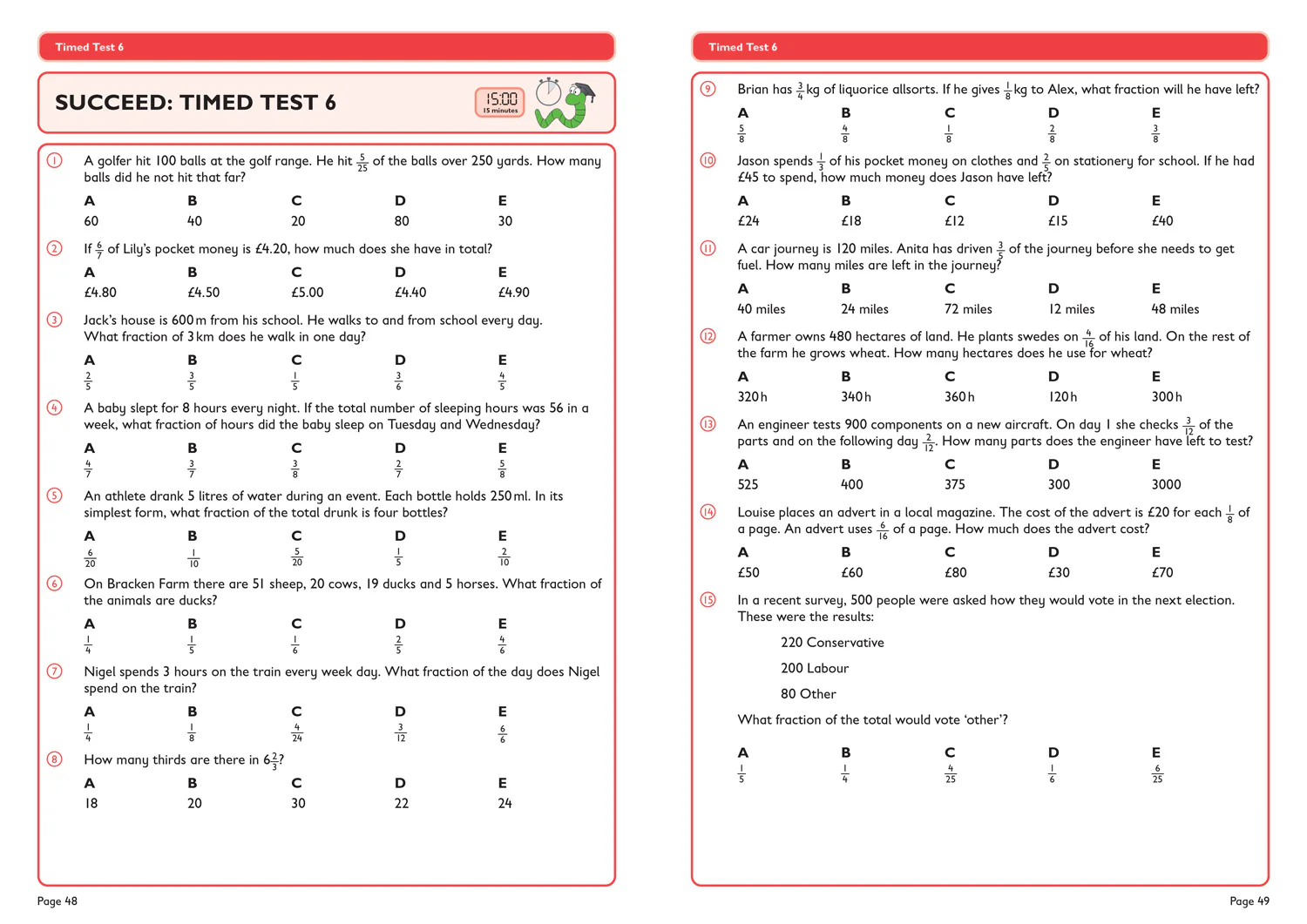 Collins 11+ - 11+ Maths Arithmetic and Word Problems Support and Practice Workbook: For the GL Assessment 2026 tests - Image 7