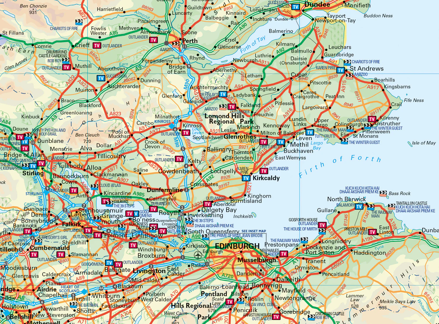 Collins Scotland Film and TV Location Map - Image 5