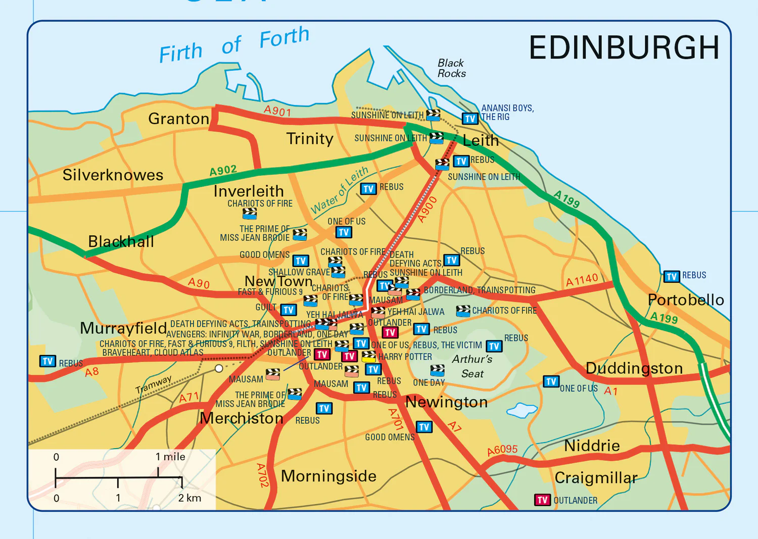 Collins Scotland Film and TV Location Map - Image 6
