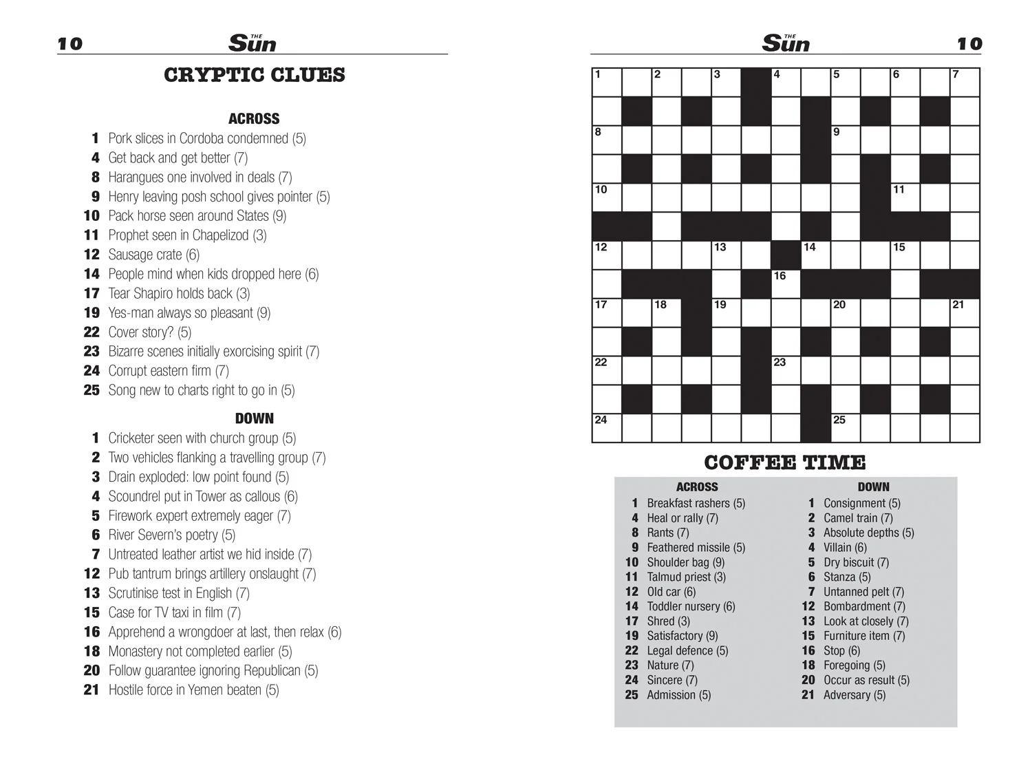 The Sun Puzzle Books - The Sun Two-Speed Crossword Collection 11: 160 two-in-one cryptic and coffee time crosswords - Image 2