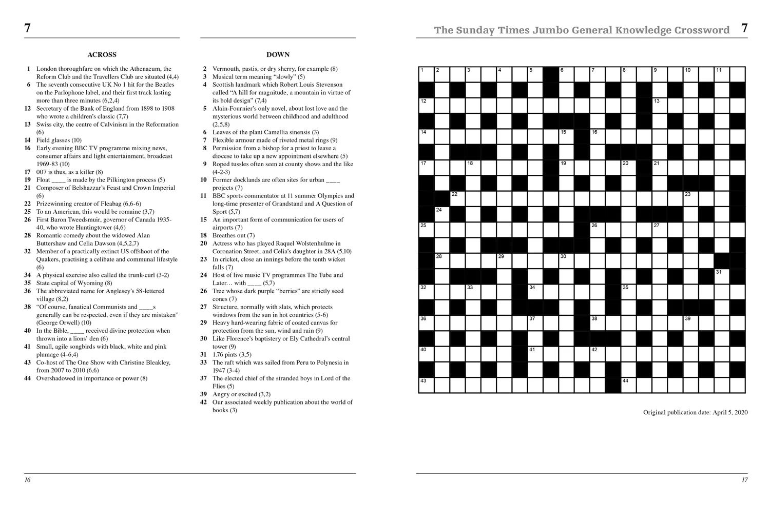 The Sunday Times Puzzle Books - The Sunday Times Jumbo General Knowledge Crossword Book 5: 50 general knowledge crosswords - Image 2