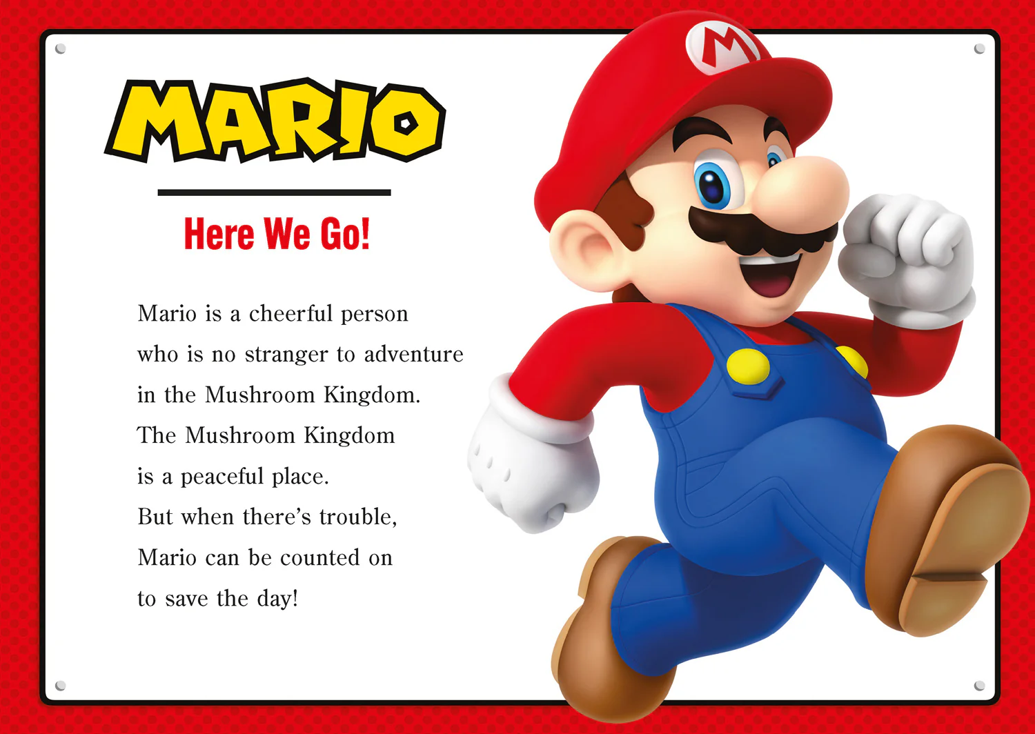 Official Super Mario: Young Reader – Meet Mario!