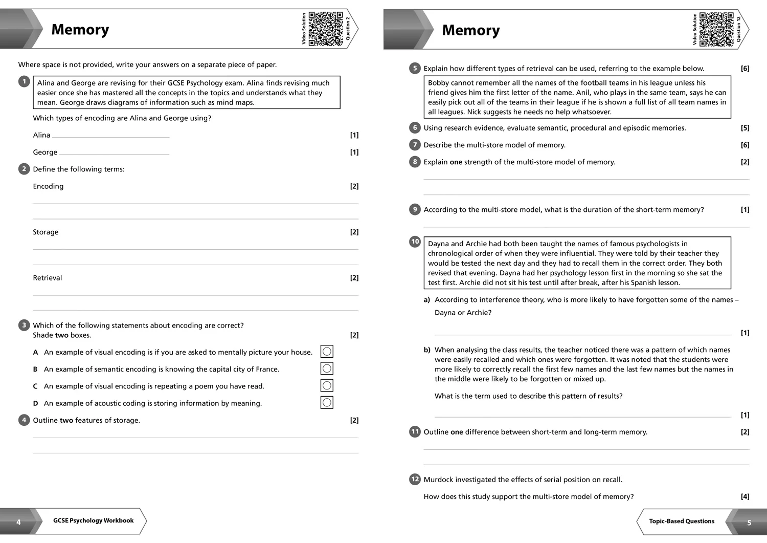 Collins GCSE Grade 9-1 Revision - AQA GCSE 9-1 Psychology Workbook: Ideal for the 2026 and 2027 exams (First edition) - Image 3