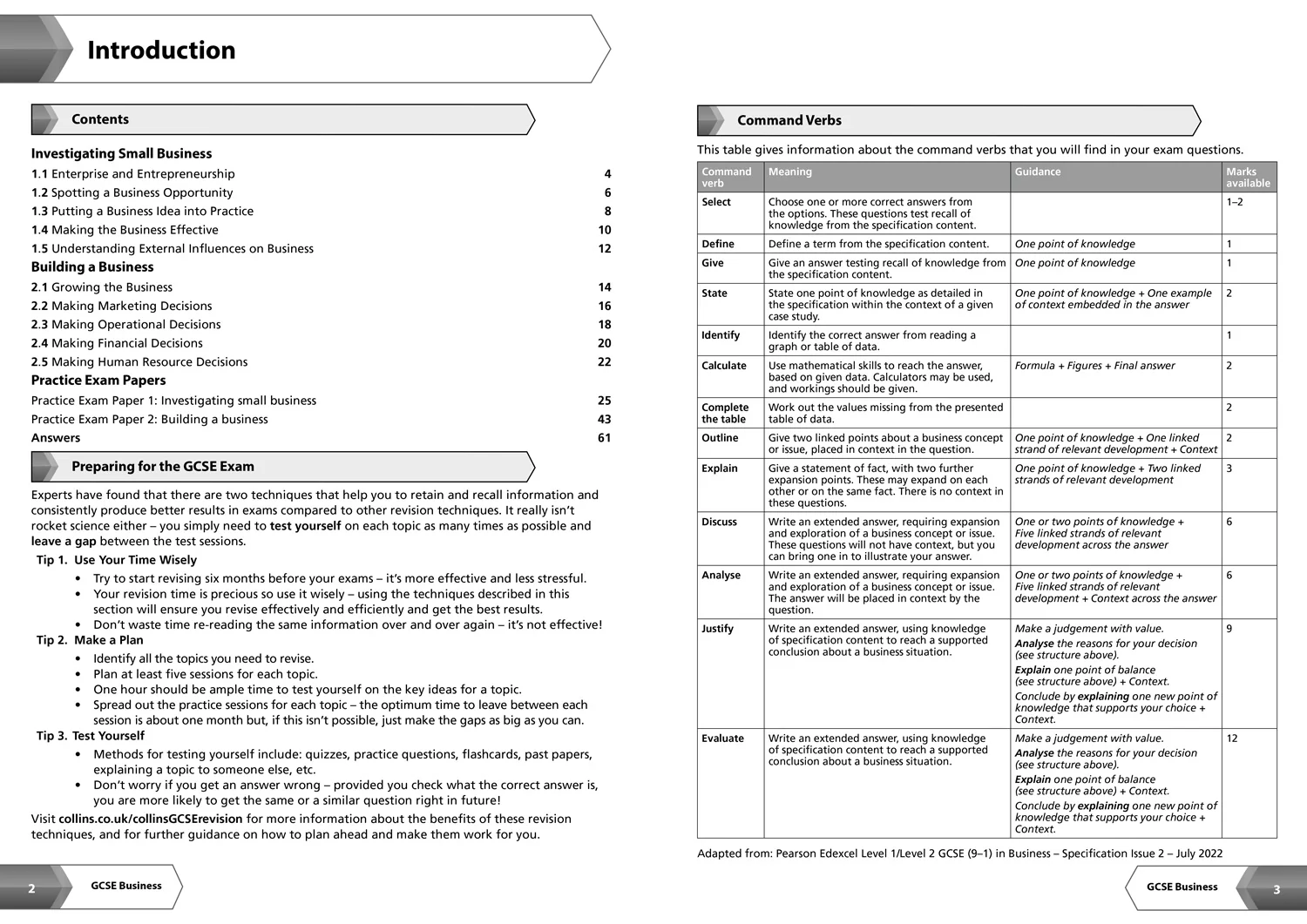 Collins GCSE Grade 9-1 Revision - Edexcel GCSE 9-1 Business Workbook: Ideal for the 2026 and 2027 exams (Second edition) - Image 2