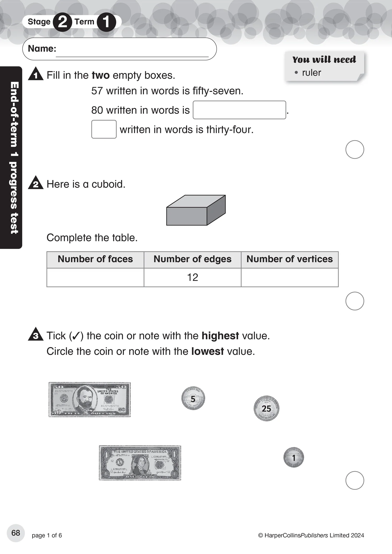 Collins International Primary Maths - International Primary Maths Progress Book Teacher Pack: Stage 2: (Second edition) - Image 2