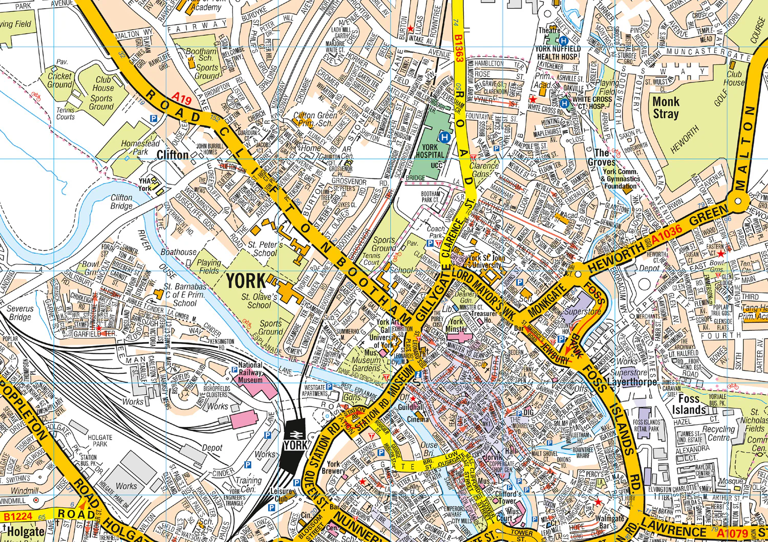 York A-Z Pocket Street Map: Accurate street map for easy navigation (Second edition) - Image 3