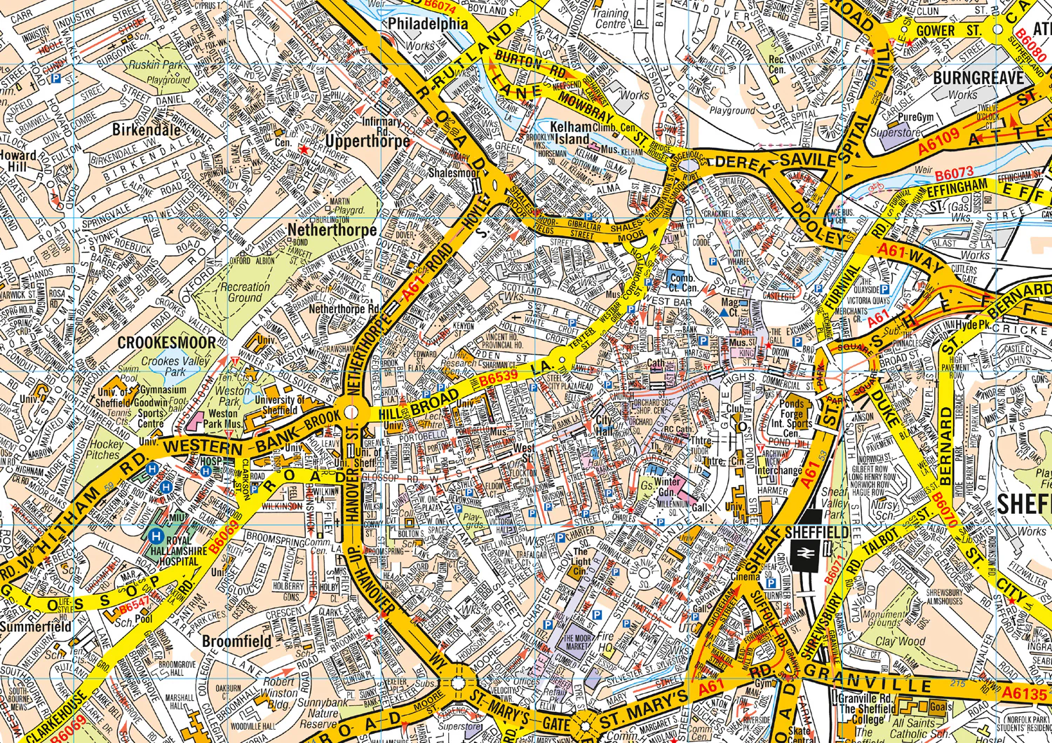 Sheffield A-Z Pocket Street Map: Accurate street map for easy navigation (Second edition) - Image 3