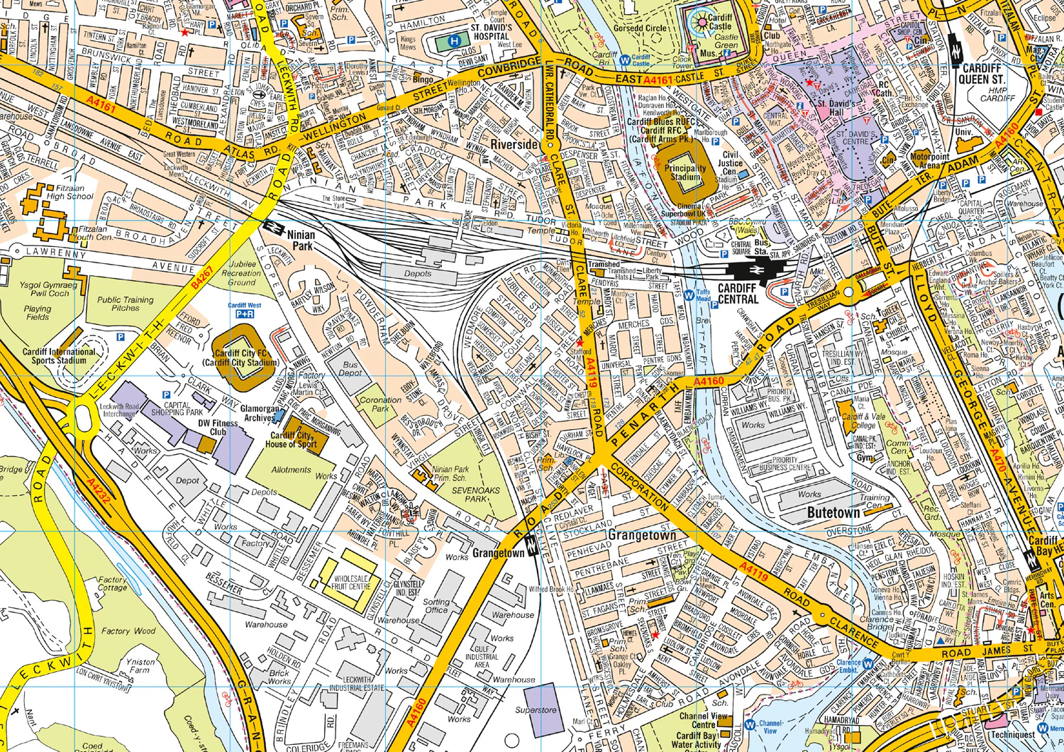 Cardiff A-Z Pocket Street Map: (Second edition) - Image 2