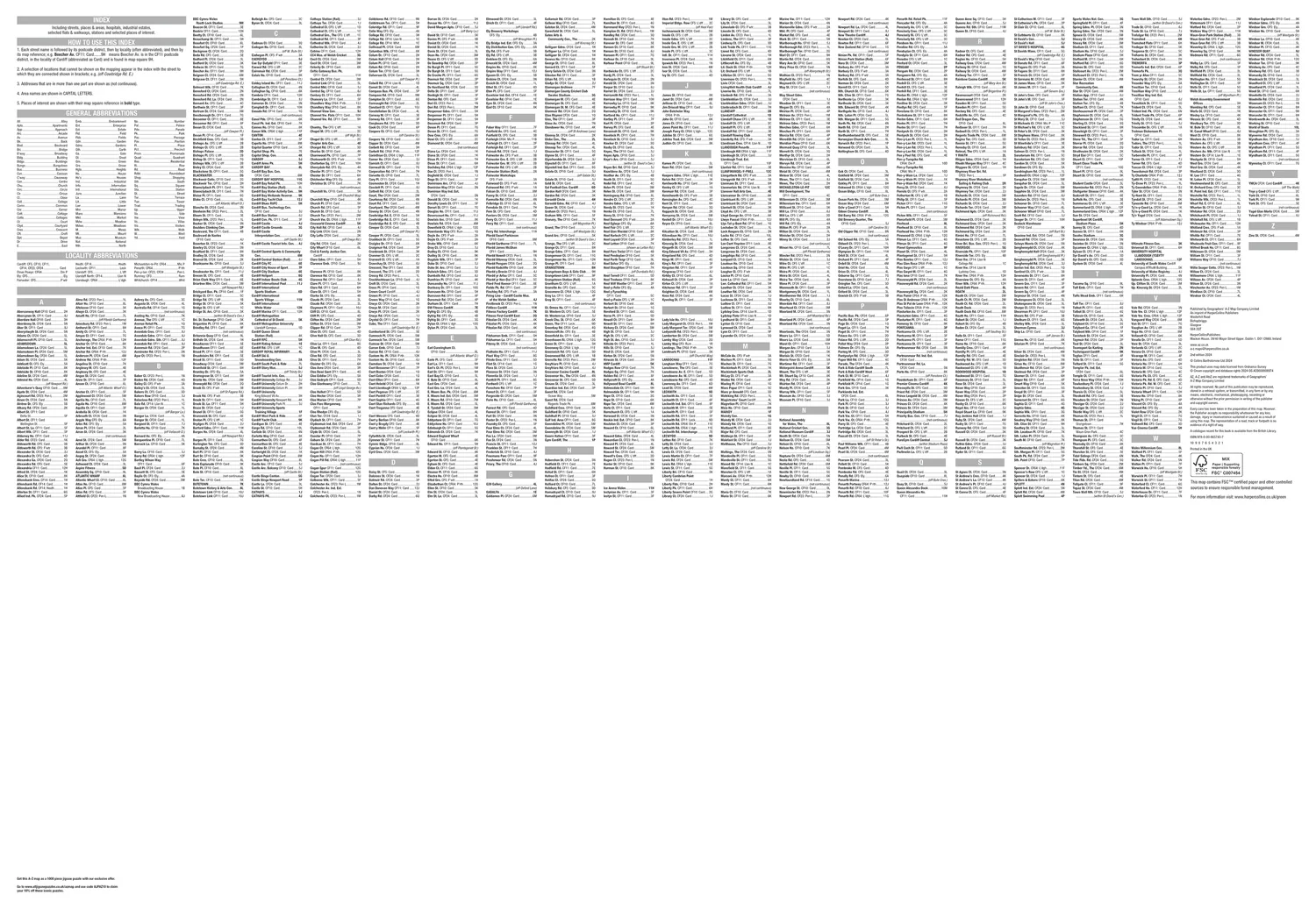 Cardiff A-Z Pocket Street Map: (Second edition) - Image 3