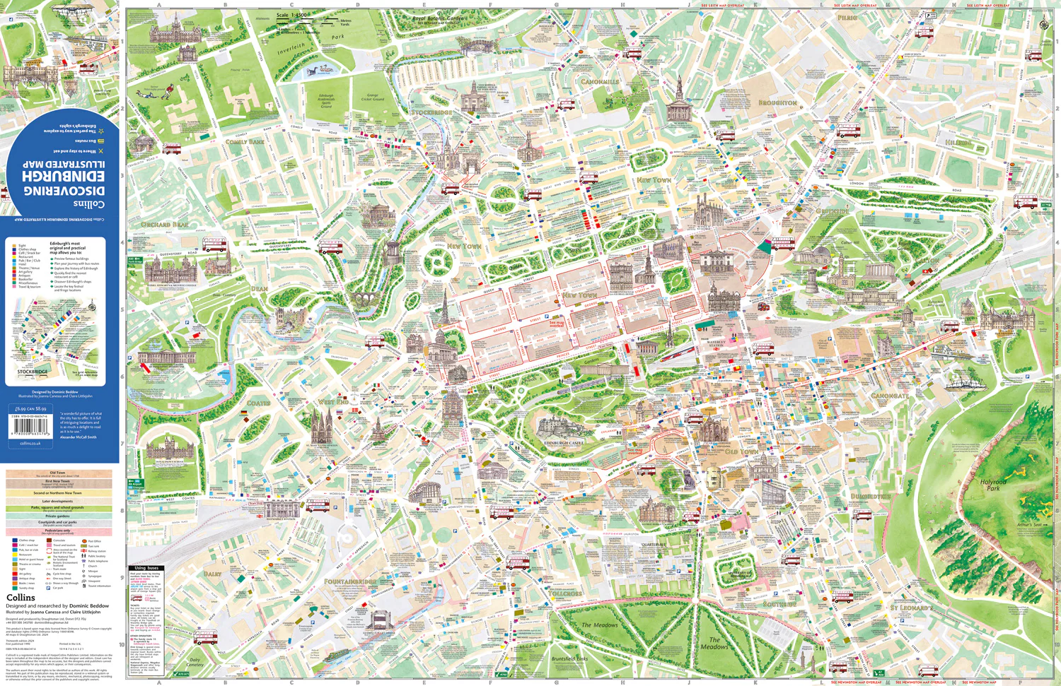Discovering Edinburgh Illustrated Map: Ideal for exploring - Image 2