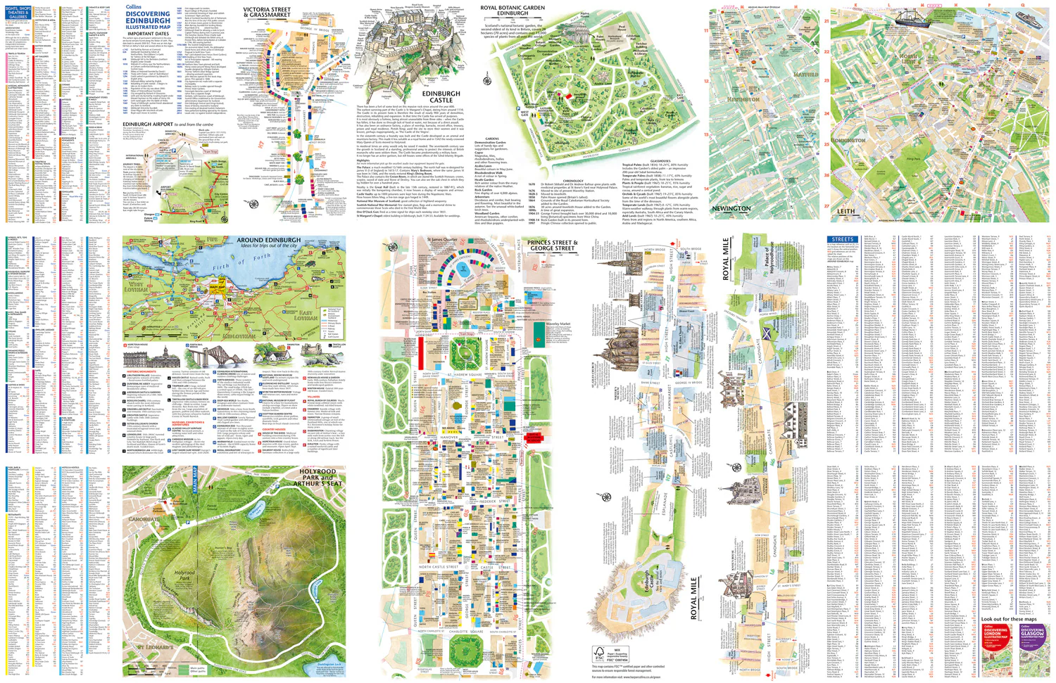 Discovering Edinburgh Illustrated Map: Ideal for exploring - Image 3