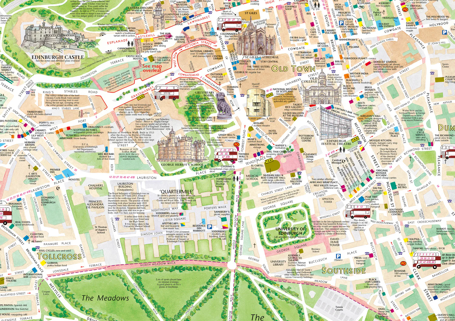 Discovering Edinburgh Illustrated Map: Ideal for exploring - Image 4