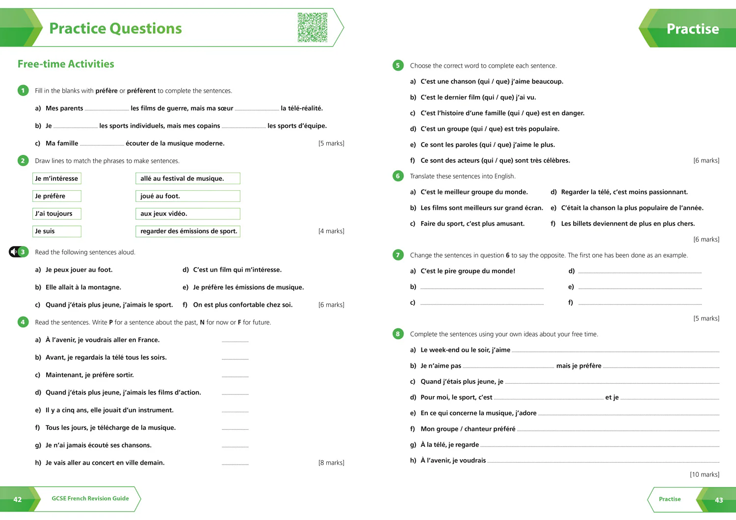 Collins GCSE Grade 9-1 Revision - AQA GCSE French Complete Revision and Practice: Ideal for the 2026 and 2027 exams includes online edition, quizzes and video solutions (Second edition) - Image 4