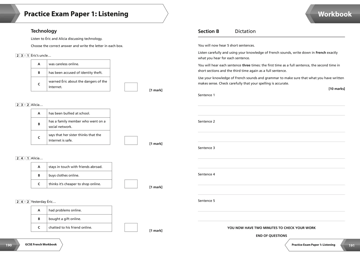 Collins GCSE Grade 9-1 Revision - AQA GCSE French Complete Revision and Practice: Ideal for the 2026 and 2027 exams includes online edition, quizzes and video solutions (Second edition) - Image 8
