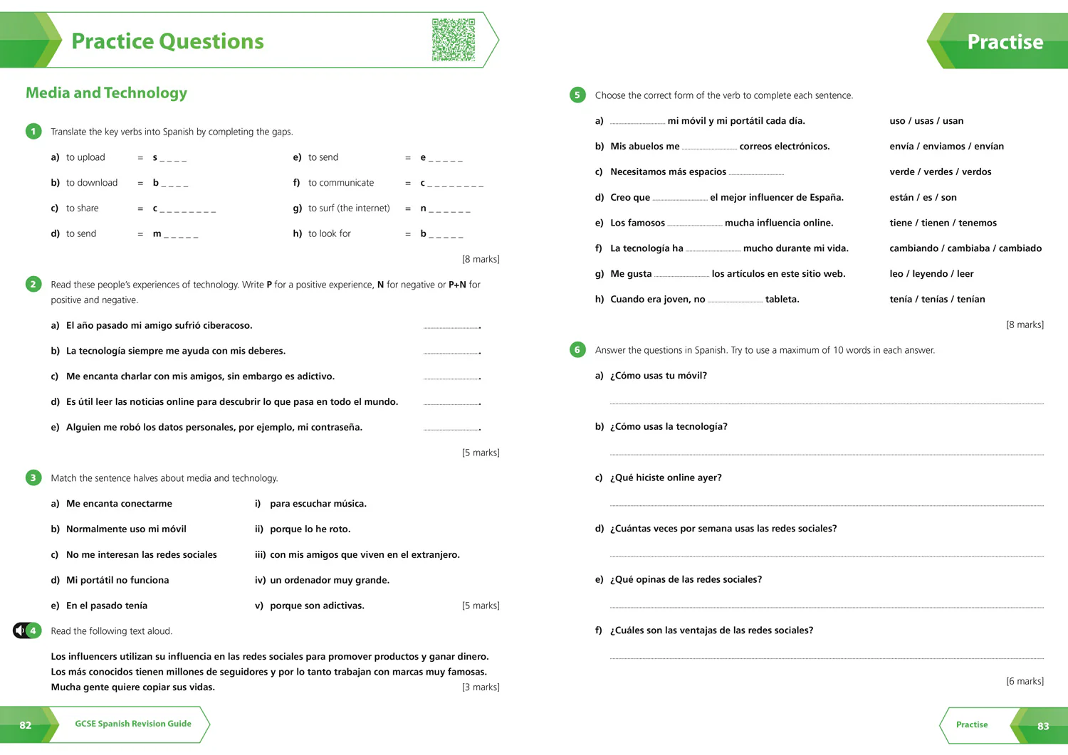Collins GCSE Grade 9-1 Revision - AQA GCSE 9-1 Spanish Complete Revision and Practice: Ideal for the 2026 and 2027 exams includes online edition, quizzes and video solutions (Second edition) - Image 4