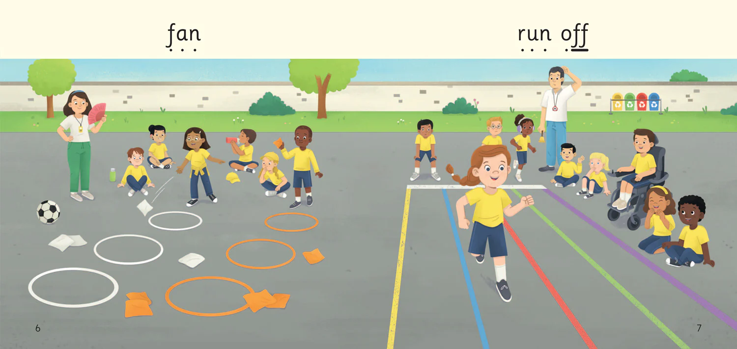 Big Cat Phonics for Little Wandle Letters and Sounds Revised - Run a Lap: Phase 2 Set 4 Blending practice - Image 3