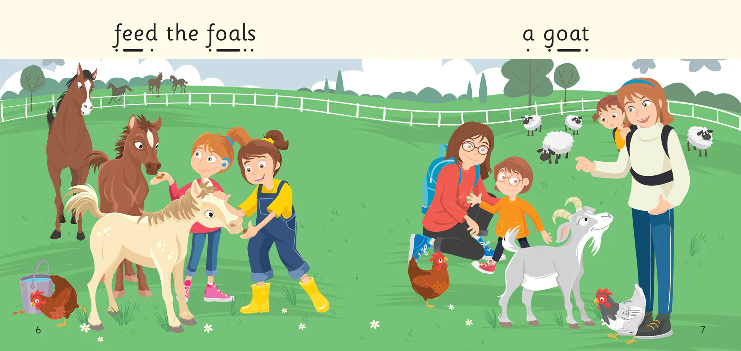 Big Cat Phonics for Little Wandle Letters and Sounds Revised - Foals at the Farm: Phase 3 Set 1 Blending practice - Image 3