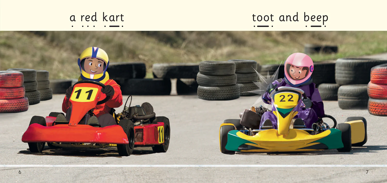 Big Cat Phonics for Little Wandle Letters and Sounds Revised - Zoom in a Kart: Phase 3 Set 1 Blending practice - Image 3