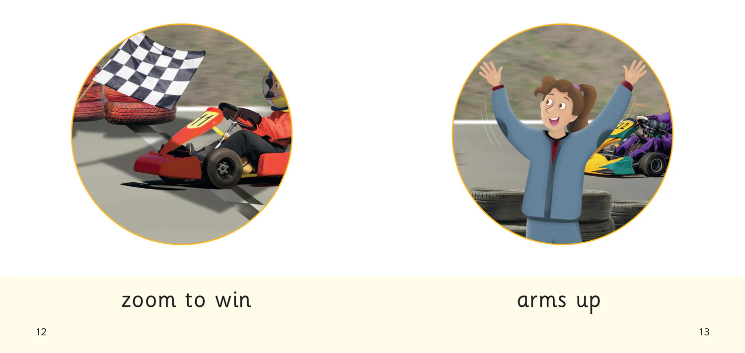 Big Cat Phonics for Little Wandle Letters and Sounds Revised - Zoom in a Kart: Phase 3 Set 1 Blending practice - Image 4