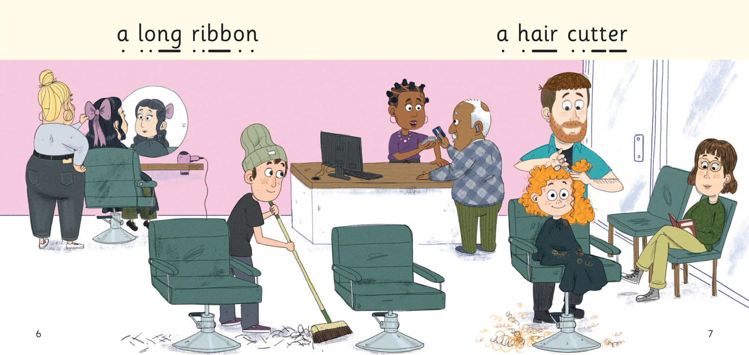 Big Cat Phonics for Little Wandle Letters and Sounds Revised - The Big Haircut: Phase 3 Set 2 Blending practice - Image 3