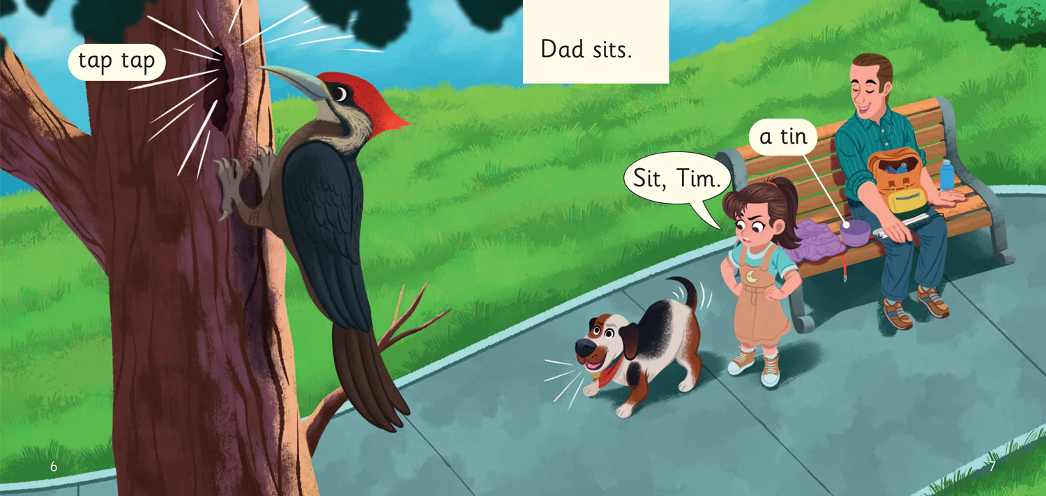 Big Cat Phonics for Little Wandle Letters and Sounds Revised - Sit Tim!: Phase 2 Set 2 - Image 3