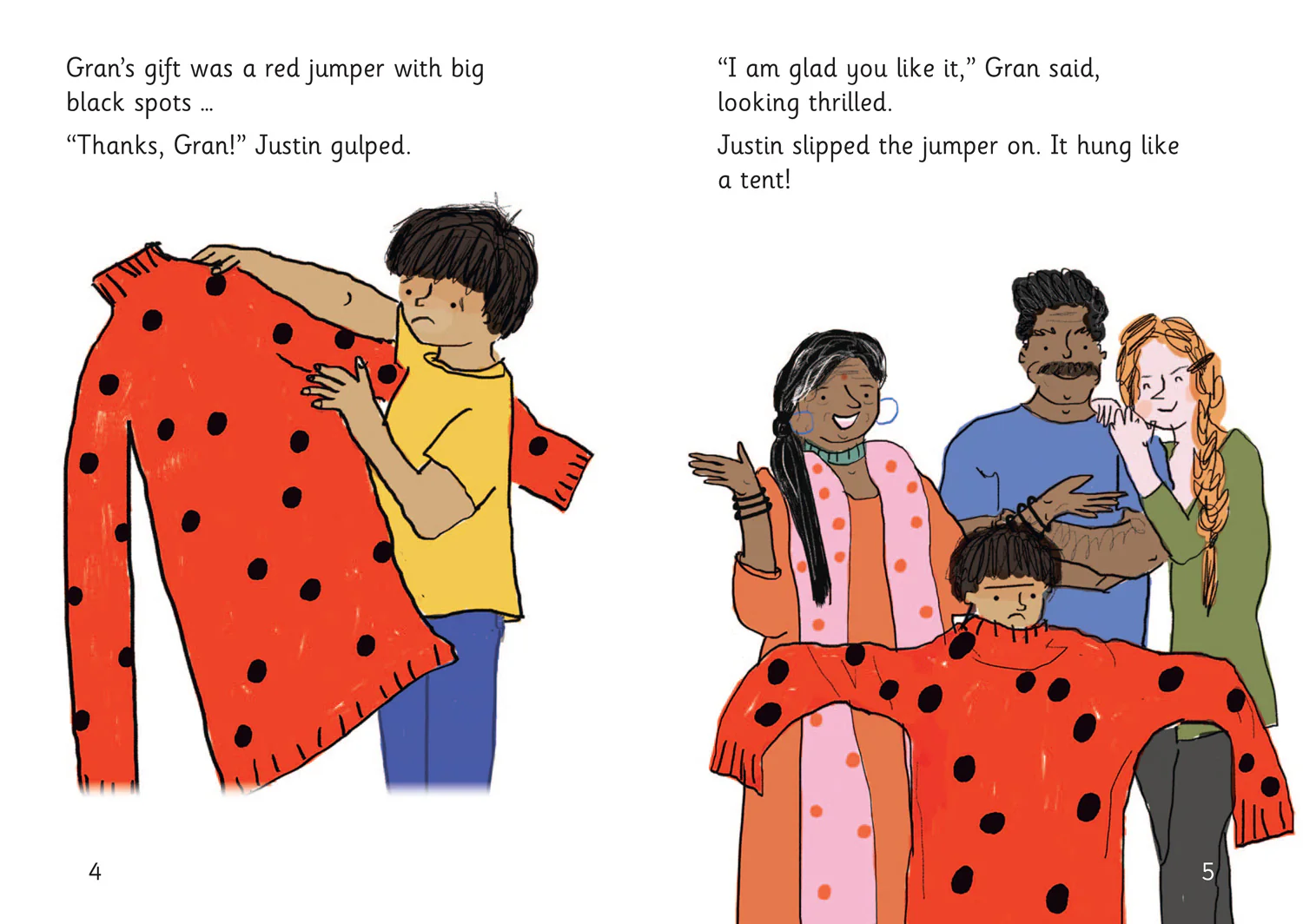 Big Cat Phonics for Little Wandle Letters and Sounds Revised – Age 7+ - Justin's Jumper: Phase 4 Set 1